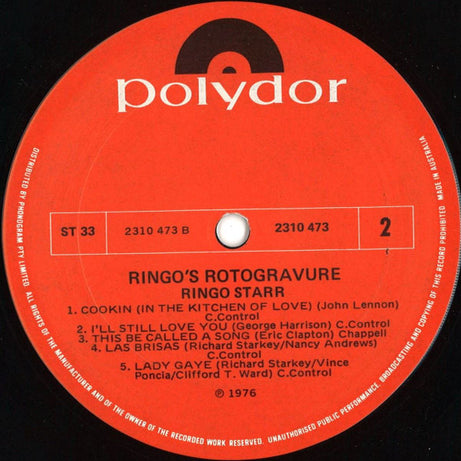 Ringo Starr : Ringo's Rotogravure (LP, Album, Gat)