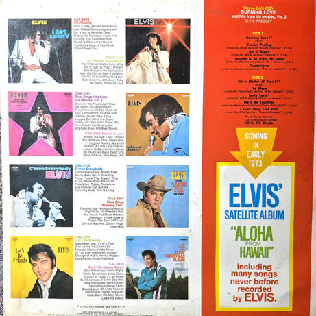 Elvis* : Burning Love And Hits From His Movies (LP, Comp)