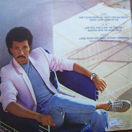 Lionel Richie : Can't Slow Down (LP, Album, Gat)