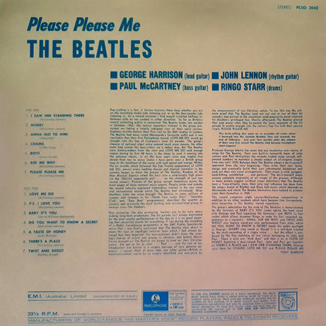 The Beatles : Please Please Me (LP, Album, RE)