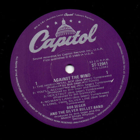 Bob Seger And The Silver Bullet Band : Against The Wind (LP, Album)
