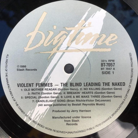 Violent Femmes : The Blind Leading The Naked (LP, Album)