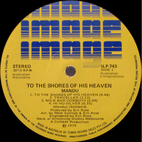 Mandu : To The Shores Of His Heaven (LP, Album)