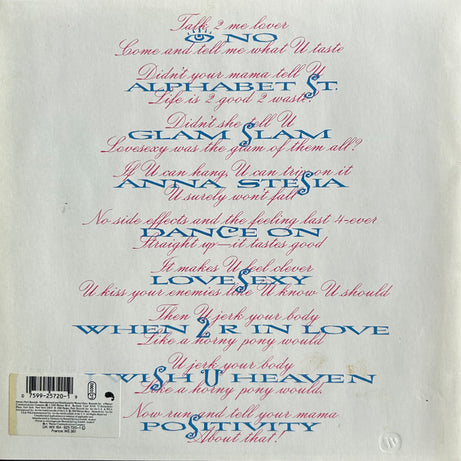 Prince : Lovesexy (LP, Album, Als)