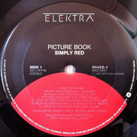 Simply Red : Picture Book (LP, Album)