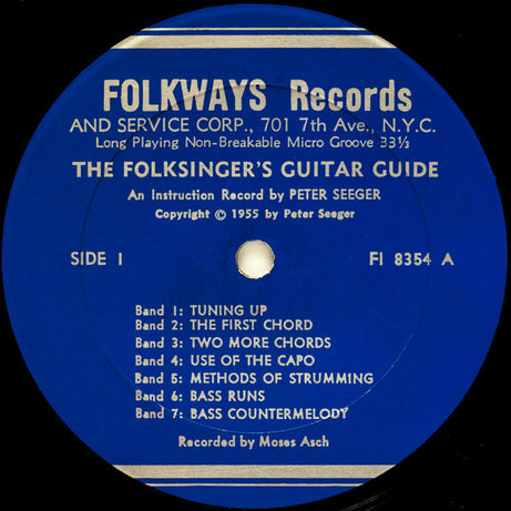 Pete Seeger : The Folksinger's Guitar Guide (LP)
