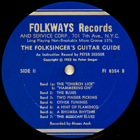 Pete Seeger : The Folksinger's Guitar Guide (LP)