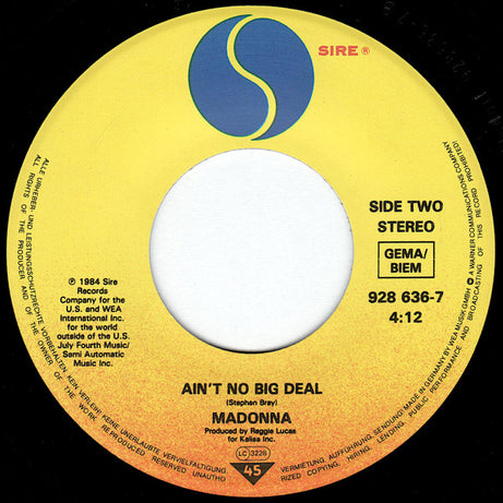 Madonna : Papa Don't Preach (7", Single)