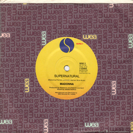 Madonna : Cherish (7", Single)