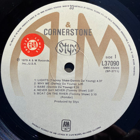 Styx : Cornerstone (LP, Album, Gat)
