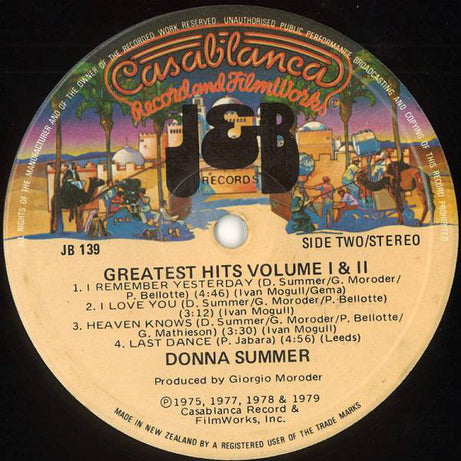 Donna Summer : Greatest Hits Volumes I & II (2xLP, Comp, RE)