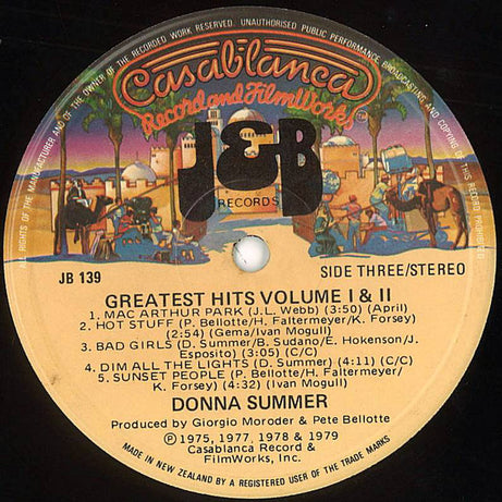 Donna Summer : Greatest Hits Volumes I & II (2xLP, Comp, RE)
