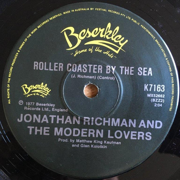 Jonathan Richman & The Modern Lovers : Egyptian Reggae (7", Single)