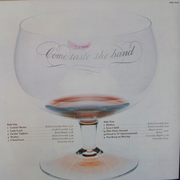 Deep Purple : Come Taste The Band (LP, Album, Gat)