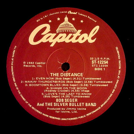 Bob Seger And The Silver Bullet Band : The Distance (LP, Album)