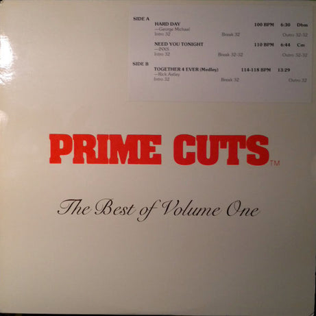 Various : Prime Cuts: The Best Of Volume One (3x12", Comp, Promo, Red)