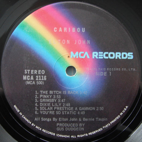 Elton John : Caribou (LP, Album)