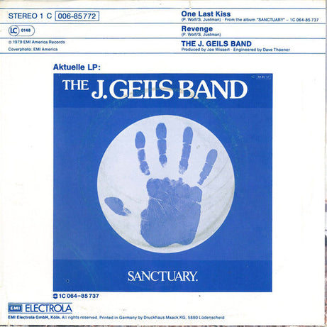 The J. Geils Band : One Last Kiss (7")