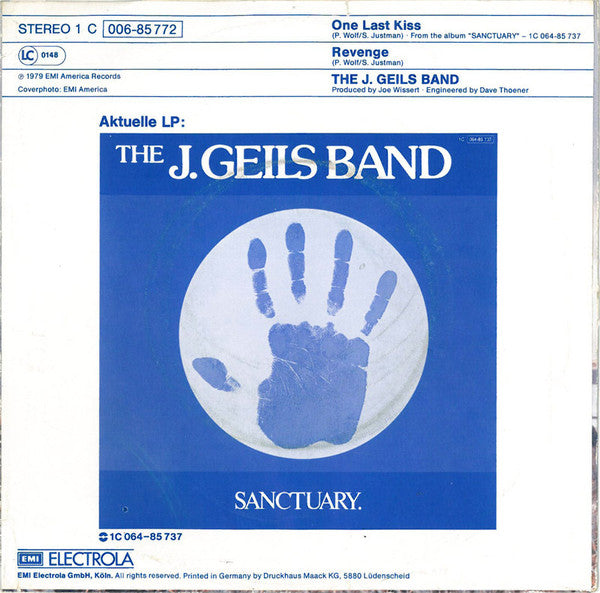 The J. Geils Band : One Last Kiss (7")