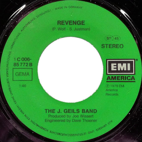 The J. Geils Band : One Last Kiss (7")