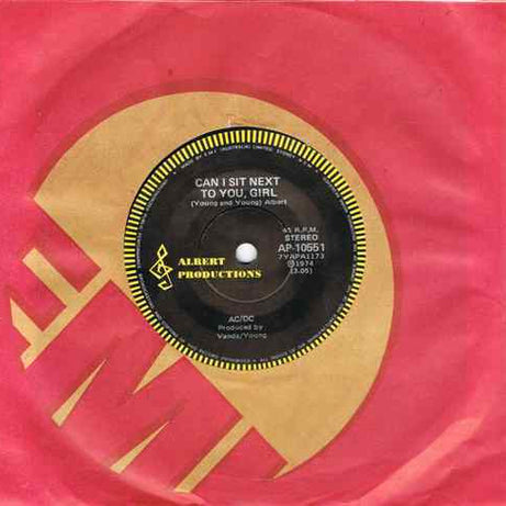 AC/DC : Can I Sit Next To You, Girl (7", Single)