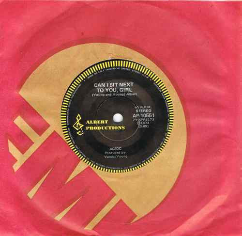AC/DC : Can I Sit Next To You, Girl (7", Single)