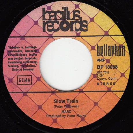Rainer Marz : Slow Train (7", Single)