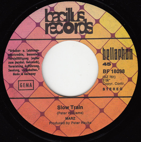 Rainer Marz : Slow Train (7", Single)