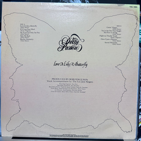 Dolly Parton : Love Is Like A Butterfly (LP, Album)