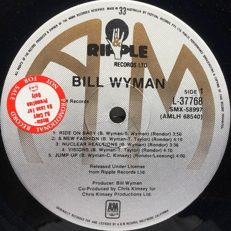Bill Wyman : Bill Wyman (LP, Album)