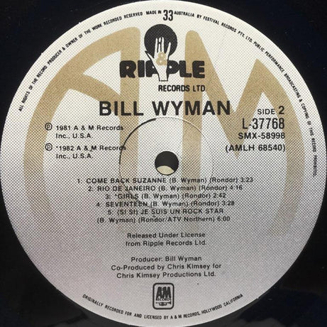 Bill Wyman : Bill Wyman (LP, Album)
