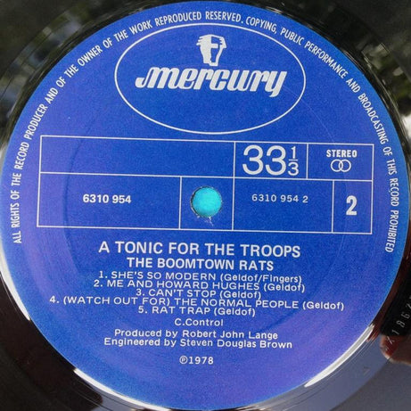 The Boomtown Rats : A Tonic For The Troops (LP, Album)