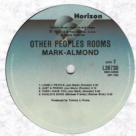 Mark-Almond : Other Peoples Rooms (LP, Album)