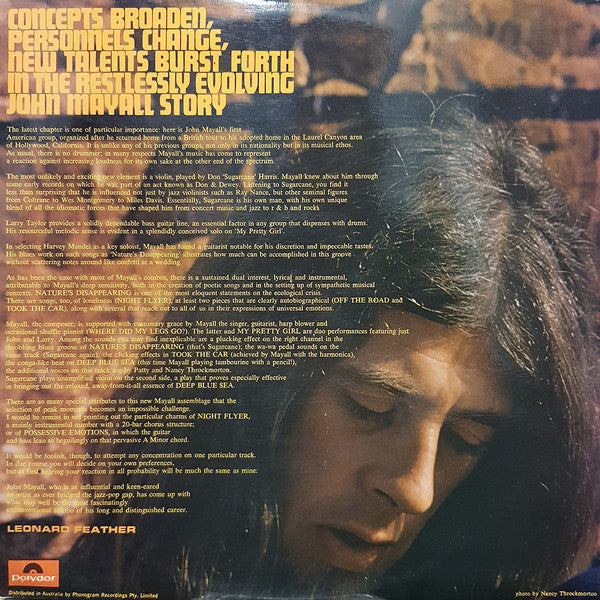 John Mayall : U.S.A. Union (LP, Album, Gat)