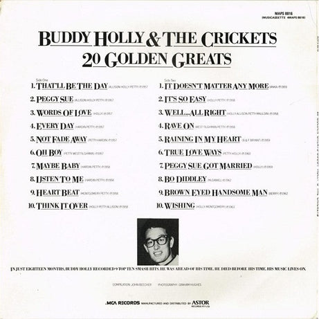 Buddy Holly & The Crickets (2) : 20 Golden Greats (LP, Comp)