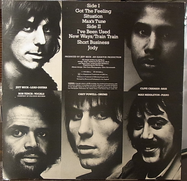 Jeff Beck Group : Got The Feeling (LP, Album, RE)