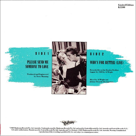 Johnny Diesel & The Injectors : Please Send Me Someone To Love (7", Single, Ltd)