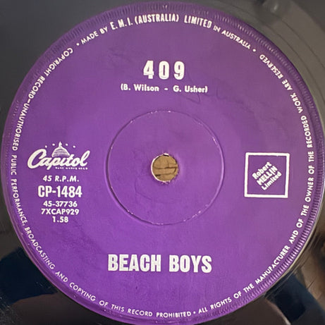 Beach Boys* : Surfin' Safari (7", Single, Sec)