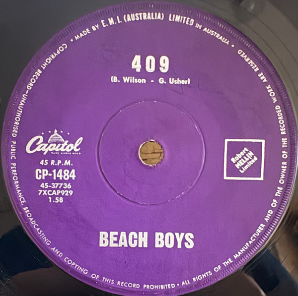 Beach Boys* : Surfin' Safari (7", Single, Sec)