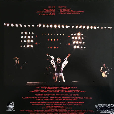Ozzy Osbourne : Blizzard Of Ozz (LP, Album)