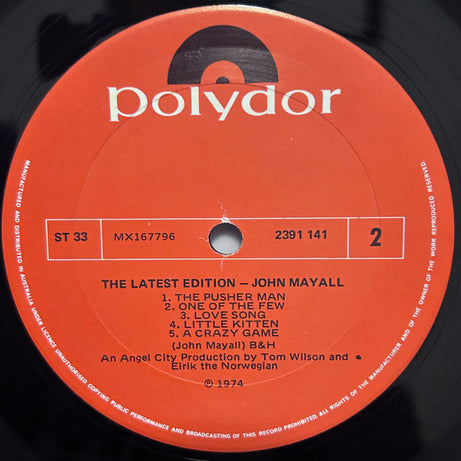 John Mayall : The Latest Edition (LP, Album)