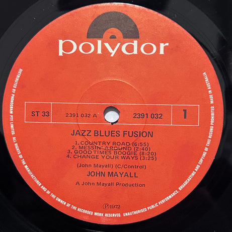 John Mayall : Jazz Blues Fusion (LP)