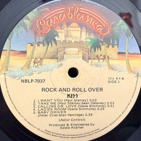 Kiss : Rock And Roll Over (LP, Album, RP)