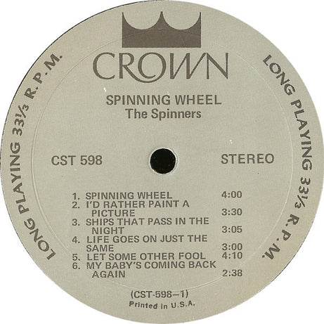 The Spinners (5) : Spinning Wheel (LP, Album)