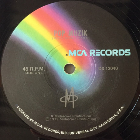 M (2) : Pop Muzik (12", Single)