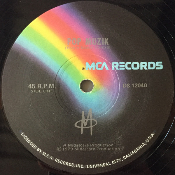 M (2) : Pop Muzik (12", Single)