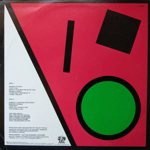 Split Enz : True Colours (LP, Album, Red)