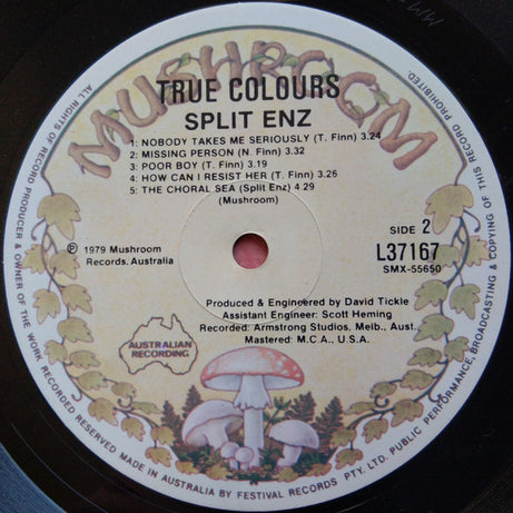 Split Enz : True Colours (LP, Album, Red)