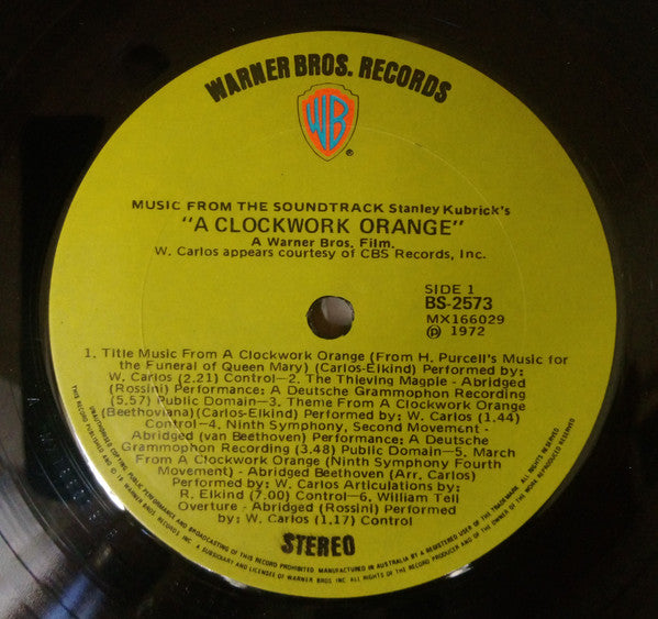 Various : Stanley Kubrick's A Clockwork Orange (LP, RP)