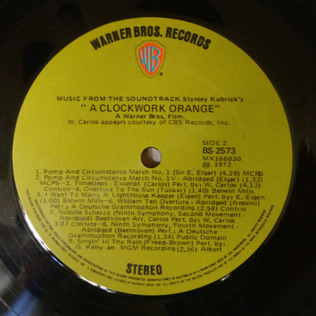 Various : Stanley Kubrick's A Clockwork Orange (LP, RP)